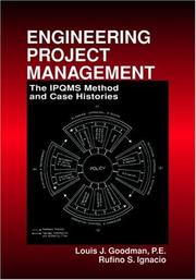 Cover of: Engineering project management by Goodman, Louis J.