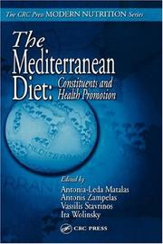 Cover of: The Mediterranean Diet: Constituents and Health Promotion