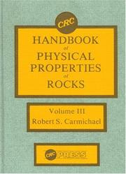 Cover of: Handbook of physical properties of rocks