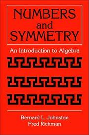 Cover of: Numbers and symmetry by Bernard L. Johnston