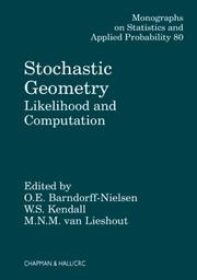 Cover of: Stochastic geometry: likelihood and computation