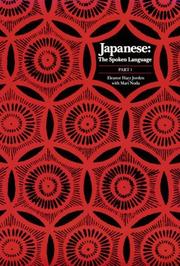 Cover of: Japanese, the spoken language by Eleanor Harz Jorden