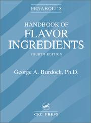 Cover of: Fenaroli's handbook of flavor ingredients. by Fenaroli, Giovanni Prof. Dr.