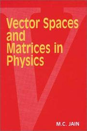 Cover of: Vector Spaces and Matrices in Physics