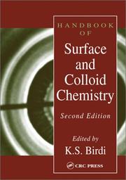 Cover of: Handbook of surface and colloid chemistry