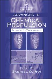 Cover of: Advances in Chemical Propulsion by Gabriel D. Roy