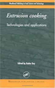 Cover of: Extrusion Cooking | Robin Guy