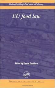 Cover of: EU Food Law: A Practical Guide