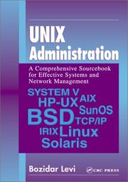 Cover of: UNIX Administration by Bozidar Levi
