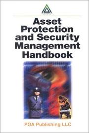 Cover of: Asset protection and security management handbook by POA Publishing LLC.