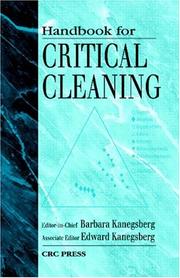 Cover of: Handbook for Critical Cleaning by 