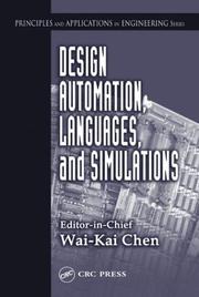 Cover of: Design automation, languages, and simulations