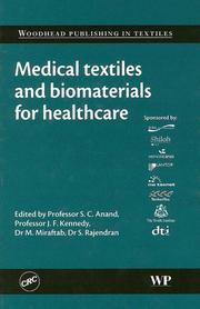 Cover of: Medicl Textiles and biomaterials for healthcare (Woodhead Publishing in Textiles)