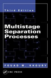 Cover of: Multistage separation processes