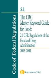 The CRC master keyword guide for food