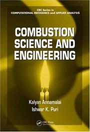 Cover of: Combustion science and engineering