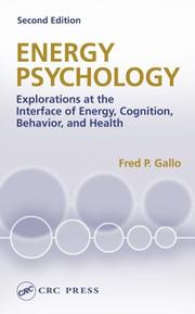 Cover of: Energy psychology by Fred P. Gallo