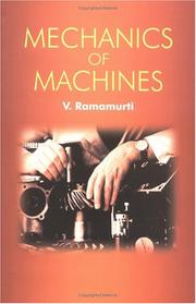 Cover of: Mechanics of machines