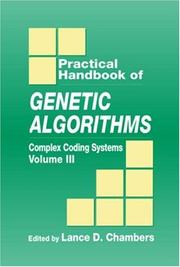 Cover of: Practical handbook of genetic algorithms by edited by Lance Chambers.