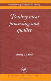 Cover of: Poulty Meat Processing and Quality by G. C. Mead
