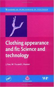 Cover of: Clothing appearance and fit: Science and technology (Woodhead Publishing in Textiles)