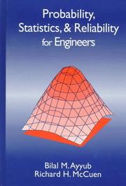 Cover of: Probability, statistics, & reliability for engineers