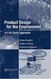 Cover of: Product Design for the Environment by Fabio Giudice, Guido La Rosa, Antonino Risitano