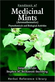Handbook of medicinal mints (aromathematics) by Stephen M Beckstrom-Sternberg, James A. Duke, Stephen M. Beckstrom-Sternberg