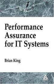 Cover of: Performance Assurance for IT Systems