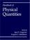 Cover of: Handbook of physical quantities