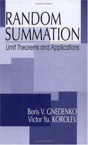Cover of: Random summation: limit theorems and applications
