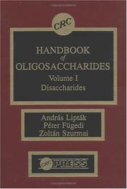 Cover of: CRC Handbook of Oligosaccharides: Disaccharides, Volume I