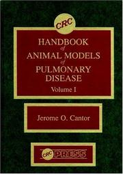 Cover of: CRC Handbook of Animal Models of Pulmonary Disease, Volume I