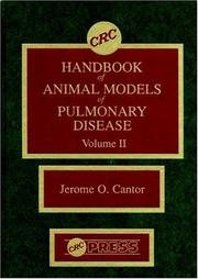 Cover of: CRC handbook of animal models of pulmonary disease