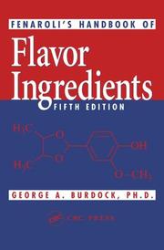 Fenaroli's handbook of flavor ingredients by George A. Burdock