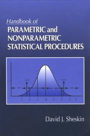 Cover of: Handbook of parametric and nonparametric statistical procedures by David Sheskin
