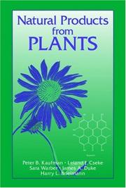 Cover of: Natural products from plants by Peter B. Kaufman ... [et al.].
