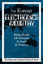 Cover of: The Korean electronic industry by Michael Pecht ... [et al.].