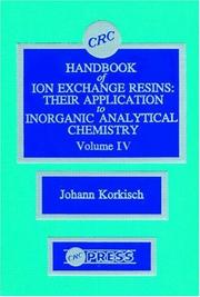 Cover of: CRC Handbook of Ion Exchange Resins, Volume IV by Johann Korkisch