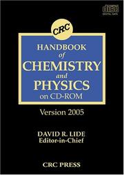Cover of: CRC Handbook of Chemistry and Physics, 85th Edition
