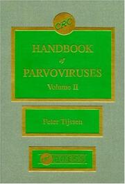 CRC handbook of parvoviruses by P. Tijssen