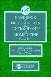 Cover of: Handbook of Free Radicals and Antoxidants Biomedical, Volume III