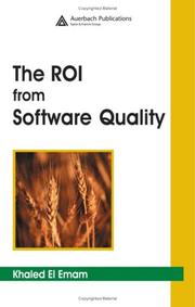 Cover of: The ROI from software quality