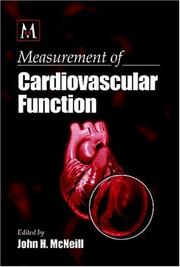 Cover of: Measurement of Cardiovascular Function (Crc Press Methods in Pharmacology)