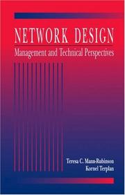 Cover of: Network design: management and technical perspectives