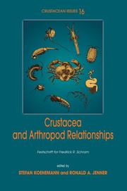 Cover of: Crustacea and Arthropod Relationships (Crustacean Issues)