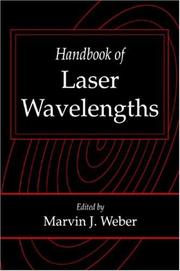 Cover of: Handbook of laser wavelengths by Marvin John Weber