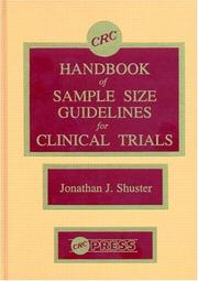 Cover of: CRC Handbook of Sample Size Guidelines for Clinical Trials