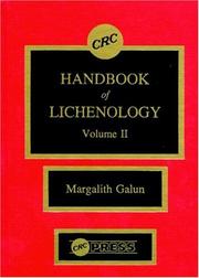 Cover of: CRC Handbook of Lichenology, Volume II by Margalith Galun
