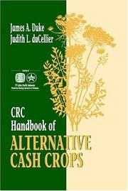 Cover of: CRC handbook of alternative cash crops